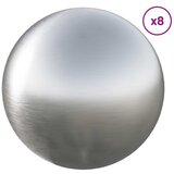  Četkana lopta 8 kom. Ø 5 cm Srebrna Nehrđajući čelik 201 - Ø5 cm 8 Brušena površina | shoptok.hr