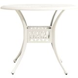  Miza bela 90x90x74 cm liti aluminij | Shoptok.si