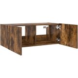  Zidni TV ormarić s LED svjetlima boja hrasta 80x35x31 cm | shoptok.hr