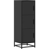 vidaXL Visoka ploča crna 35,5x35x106,5 cm Konstruirano drvo i metal Cijene