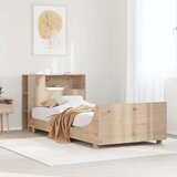 vidaXL Posteljni okvir brez vzmetnice 100x200 cm trdna borovina | Shoptok.si