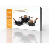  set posod za kuhanje s pokrovi, 5-delni, črna | Shoptok.si