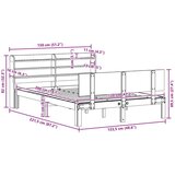  Konstrukcija postelje 2 pcs Voskast rjav Masivno borovo les, (5000121161) | Shoptok.si