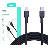 Aukey CB-NCC2 USB-C Type-C Power Delivery PD 60W 3A 1.8m Nylon Black | shoptok.hr