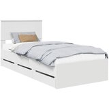  Krevetna konstrukcija Bijelo 90 x 200 cm Inženjersko Drvo | shoptok.hr