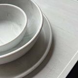 Eeveve® silikonski tanjur large marble cloudy gray | shoptok.hr
