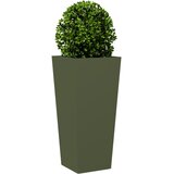  Vrtne sadilice 2 kom maslinastozelene 35x35x75 cm čelične | shoptok.hr