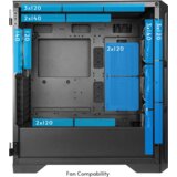 Chieftec Apex Air Case3x140mm PWM fans, E-ATXmesh front, tempered glass side | Eponuda.ba