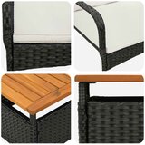  Vrtni set Crna poliratan | shoptok.hr