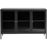 Unique Furniture Črna kovinska vitrina 132x85 cm Bronco – Unique Furniture Cene