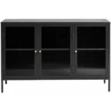 Unique Furniture Crna metalna vitrina 132x85 cm Bronco -