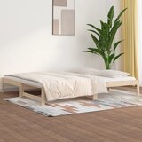 The Living Store Izvlečna dnevna postelja 2x(90x190) cm trdna borovina - Dnevna Postelja, (21508970) | Shoptok.si
