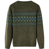  Dječji džemper pleteni kaki 92 | shoptok.hr