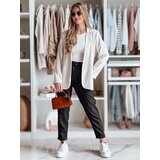 DStreet Eleganckie spodnie damskie plisowane z paskiem PLISSO czarne | Shoptok.si