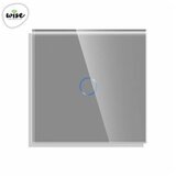 Wise wifi + rf pametni prekidač, 1 taster - stakleni panel sivi | ePonuda.com
