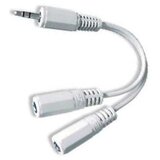 Audio kabl spliter, 3,5mm stereo to 2×3,5mm stereo, 10cm, GEMBIRD CCA-415W | Eponuda.ba