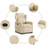 Naslonjač na podizanje od tkanine krem | shoptok.hr