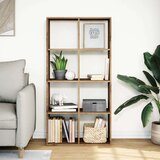 Pregrada s knjižno omaro artisan hrast 69,5x29x137,5cm inž. les Slike
