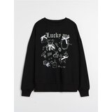 Sinsay Crewneck majica s printom i mašnama | shoptok.hr