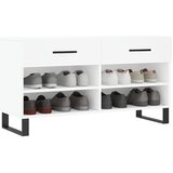  Klupa za cipele bijela 102 x 35 x 55 cm od konstruiranog drva | shoptok.hr