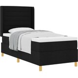  s opruga kutije s madracem Crna 90 x 200 cm tkanina | shoptok.hr