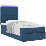  Otomanski okvir kreveta s madraca plavi 90x190cm od tkanine | shoptok.hr