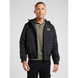 Ea7 Emporio Armani Prehodna jakna črna / bela | Shoptok.si