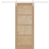 vidaXL drsna vrata s kompletom okovja 83x202 cm Masivni bor | Shoptok.si