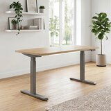 Uvi STANDARD V2 električni sit-stand stol - Chalet Oak i sivi okvir | shoptok.hr