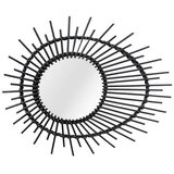 Kayoom STENSKO OGLEDALO, 58/47/2 cm les, steklo, leseni material Cene