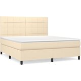  s oprugama i madracem krem 160x200 cm od tkanine | shoptok.hr