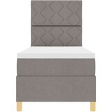 Box Postelja z vzmetnico z vzglavjem Taupe 80 x 200 cm blago, (5000127579) | Shoptok.si