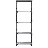 vidaXL Regal za knjige 5 razina siva boja hrasta 59x35x171 cm drveni | shoptok.hr