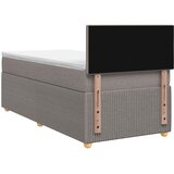  Boxspring krevet s madracem Sivosmeđa 90 x 200 cm Tkanina | shoptok.hr