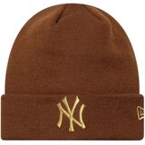 New Era Kape Wmns Metallic Logo Beanie New York Yankees Hat Kostanjeva Slike