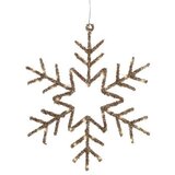  Novogodišnja dekoracija - led snowflake 40cm 489386 - gold - kmg ( 044493 ) Cene