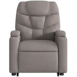  Naslonjač na podizanje od tkanine smeđesivi | shoptok.hr