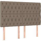  Box spring postelja z vzmetnico taupe 140x190 cm blago, (20896356) | Shoptok.si