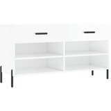  Klupa za cipele sjajna bijela 102x35x55 cm konstruirano drvo | shoptok.hr
