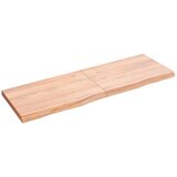 vidaXL Mizna plošča svetlo rjava 120x40x4 cm obdelana trdna hrastovina, (20818539) | Shoptok.si