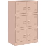 Maison Chic Komoda - Predalnik roza 67x39x107 cm jeklo, (21715655) Cene