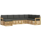  Set vanjskih sofa 8 pcs Bijela i antracit 306 x 187,5 x 73 cm | shoptok.hr