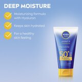Nivea SUN Protect & Moisture hidratantno mlijeko za sunčanje s hijaluronskom kiselinom SPF 50+ 150 ml | shoptok.hr