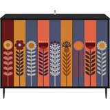  Kreveta ESSEN Crni hrast 102 x 33 x 76 cm Konstruirano drvo | shoptok.hr