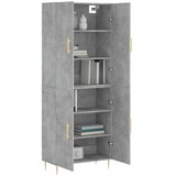  Visoka komoda siva betona 69,5x34x180 cm od konstruiranog drva Slike
