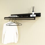 Spinder Design Crna metalna zidna vješalica s policom Sway – | shoptok.hr