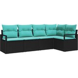  Set sofe 5 kom. Crna poliratan 232 x 122 x 85 cm | Shoptok.si