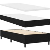 Box Spring Krevet s Madracem Crni 90x190 cm Tkanina | shoptok.hr