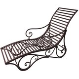 Garden Pleasure Crna metalna vrtna ležaljka Kuwa - | shoptok.hr