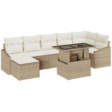 Vrtni kauč set Set od 8 Bež Krem Poliester Ratan Vrtni kauč | shoptok.hr